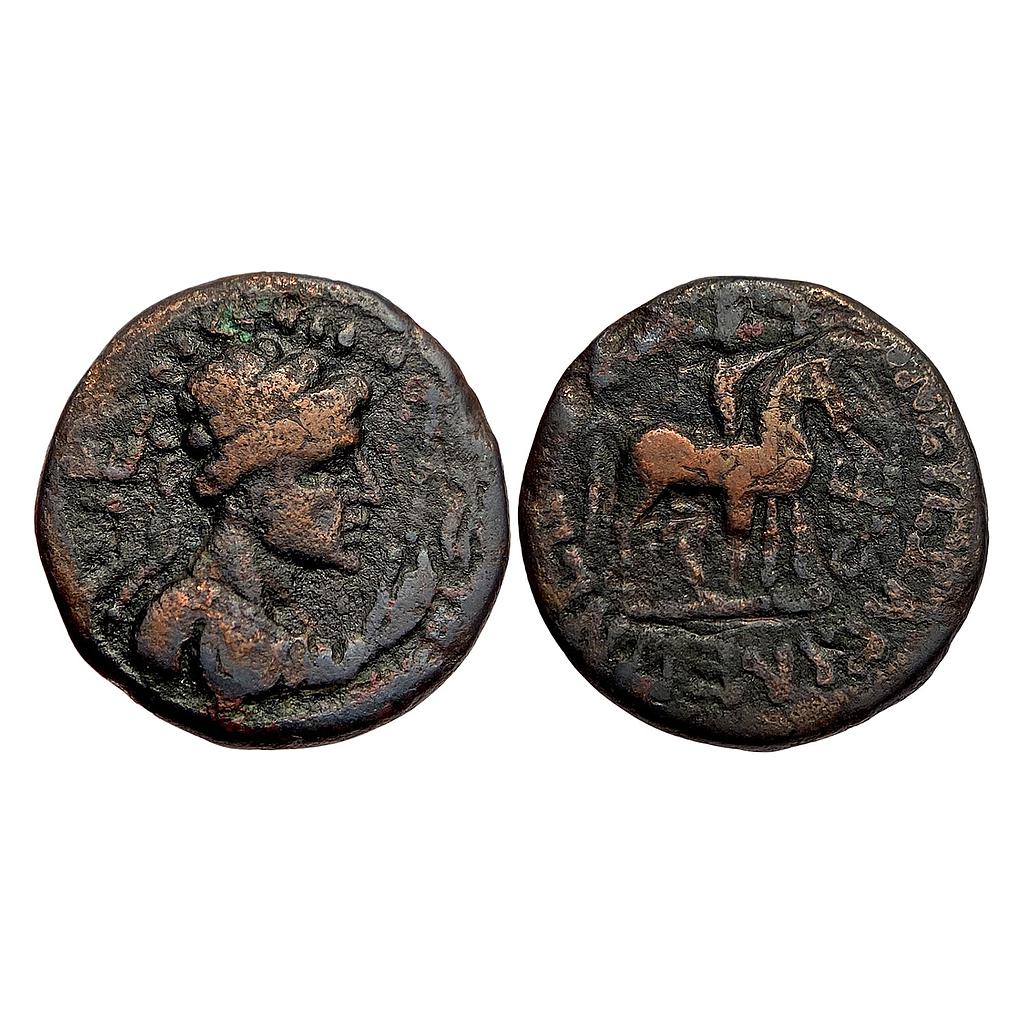 Ancient Kushanas Vima Takto Soter Megas Copper Drachma