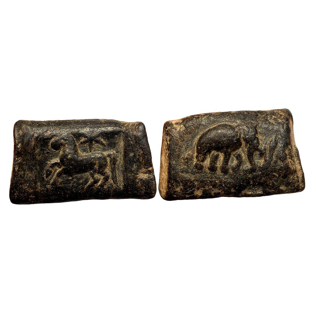 Ancient Taxila Horse-Elephant type Copper Unit