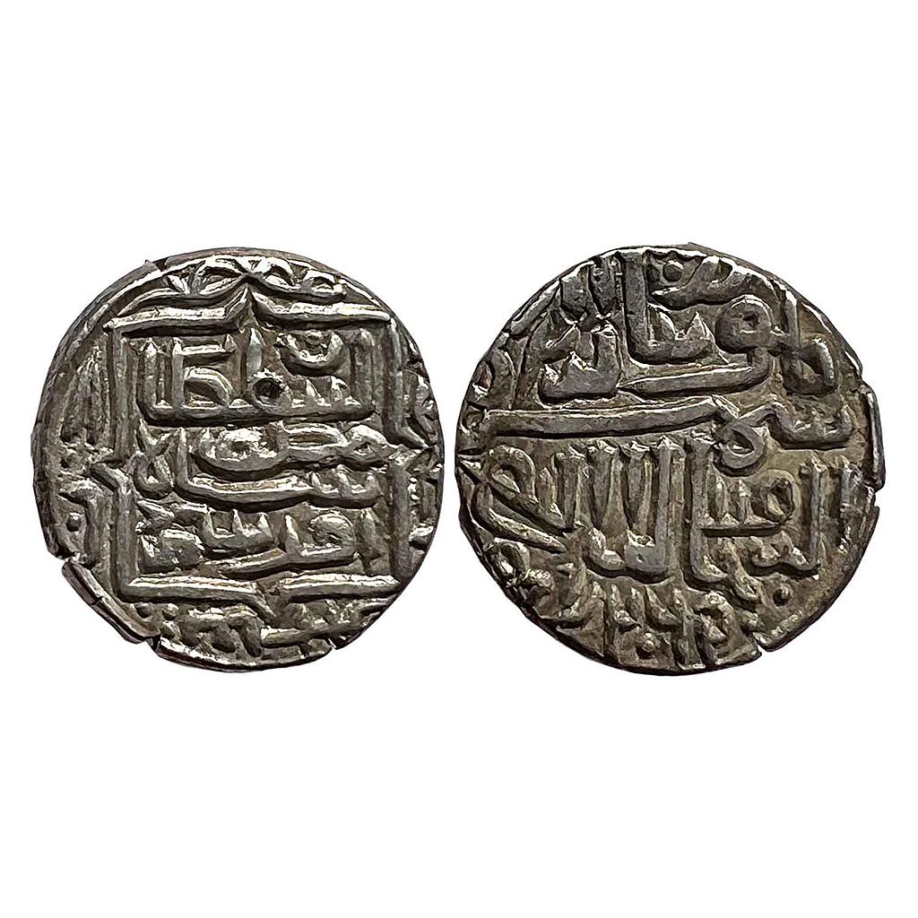 Gujarat Sultan Shams al-Din Muzaffar II Mustafabad Mint Silver Tanka