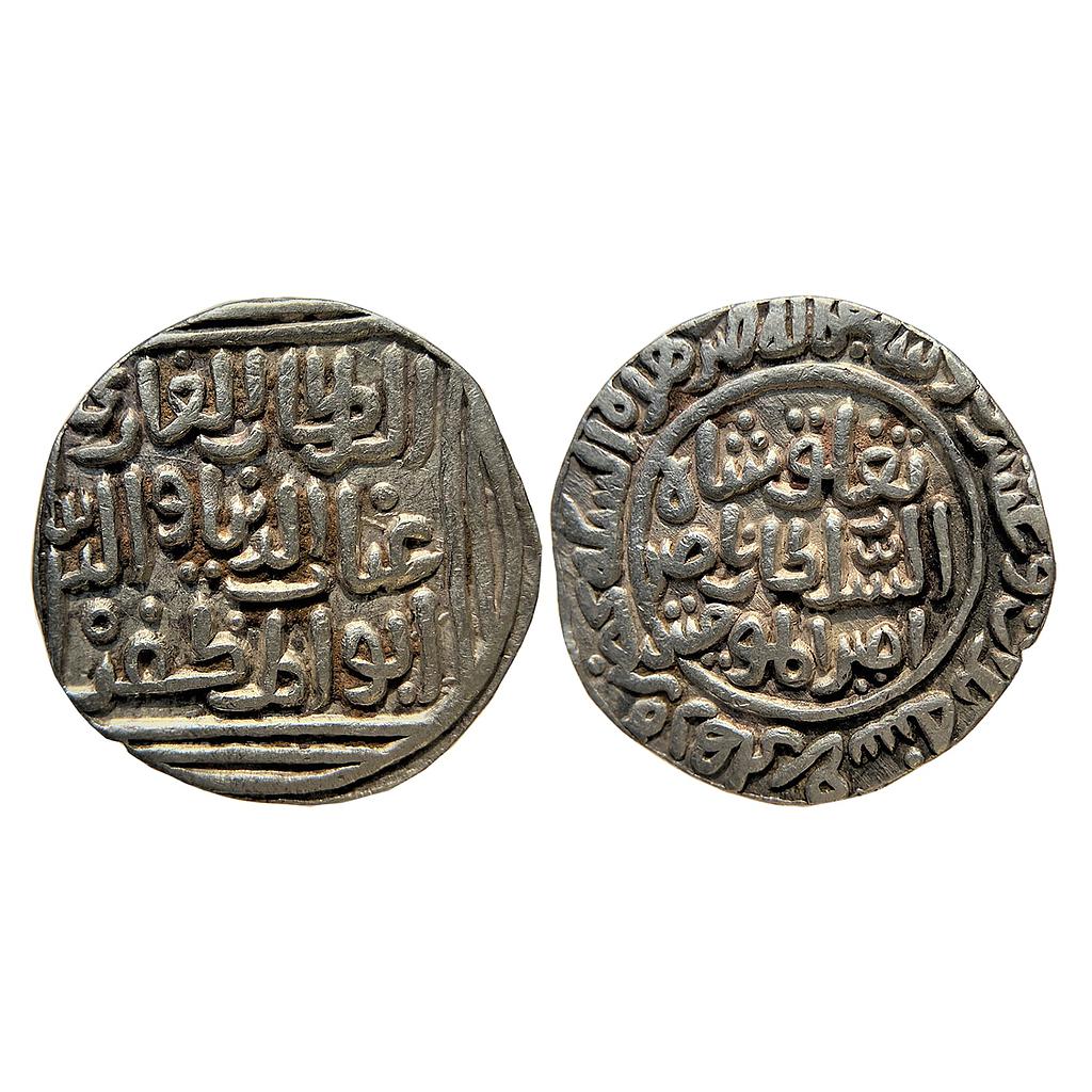 Delhi Sultan Ghiyath Al-Din Tughluq Shah Hadrat Delhi Mint Silver Tanka